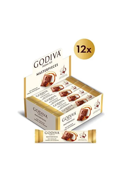 Oekel | Godiva Masterpieces Melk Chocolade Karamel Leeuw van België 32g