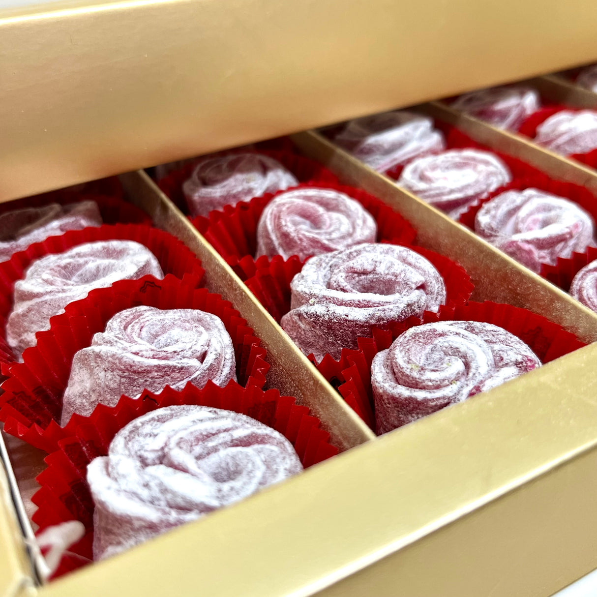 Carsibasi Premium Artisan Loukoum Turc à la Rose Sans Gluten - Boîte Cadeau 600g