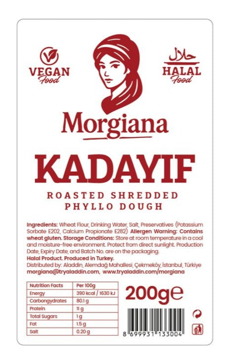 Roasted Kataifi/Kadayif - Bulk Shredded Phyllo Dough 20lb