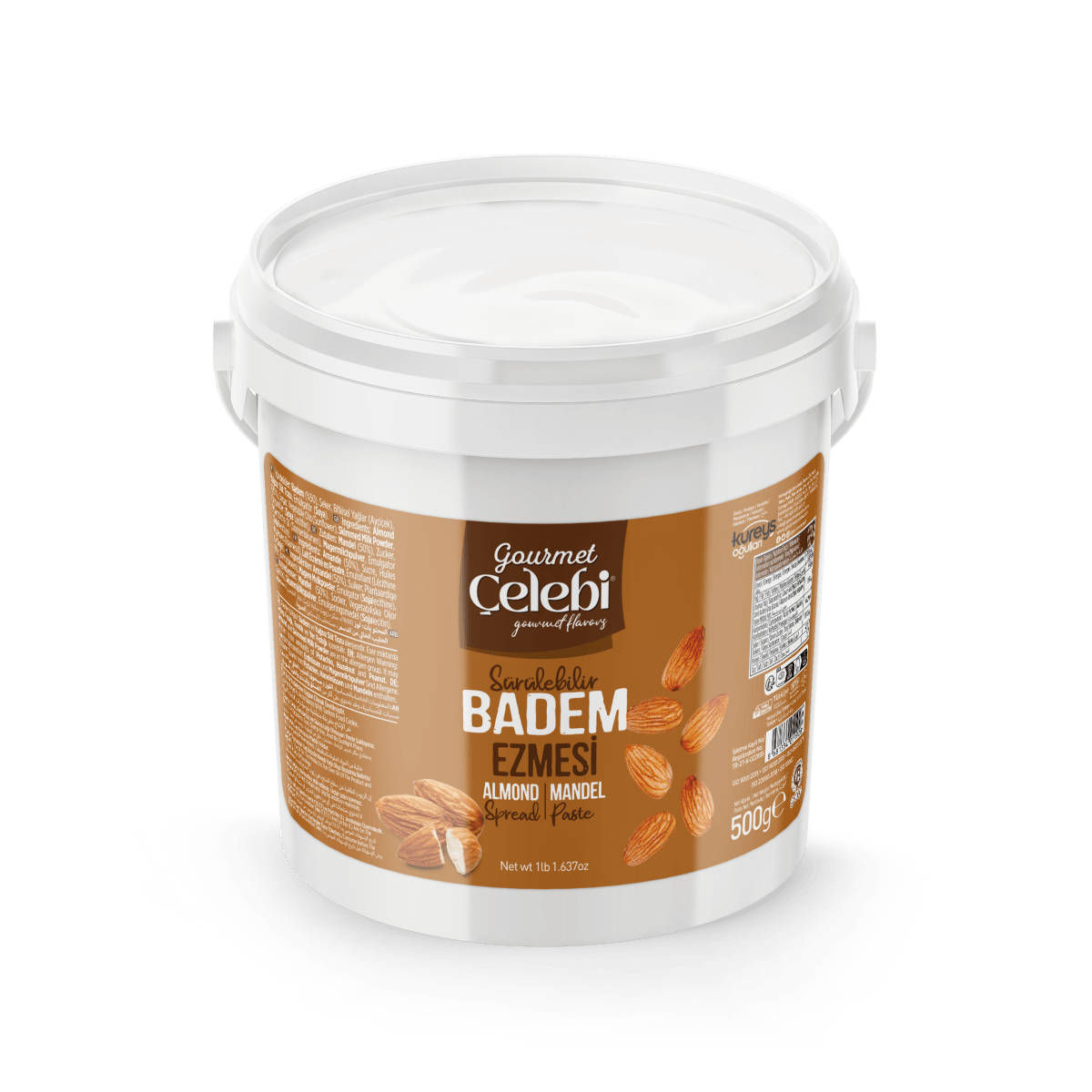 Celebiogullari Professional Spreadable Almond Butter (50%) - 500g, 1kg & 5kg Buckets - TryAladdin