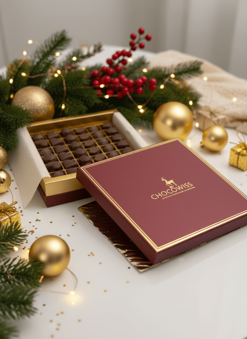 Chocowiss Executive Assortment - Dubai - Style Pistachio & Kadaif Pralines - 410g - TryAladdin