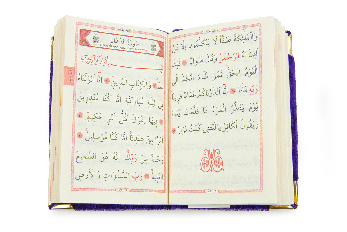 Mini Yasin, kristallen steen gebedskraal en steen ontworpen Dhikrmatic geschenkset, paars
