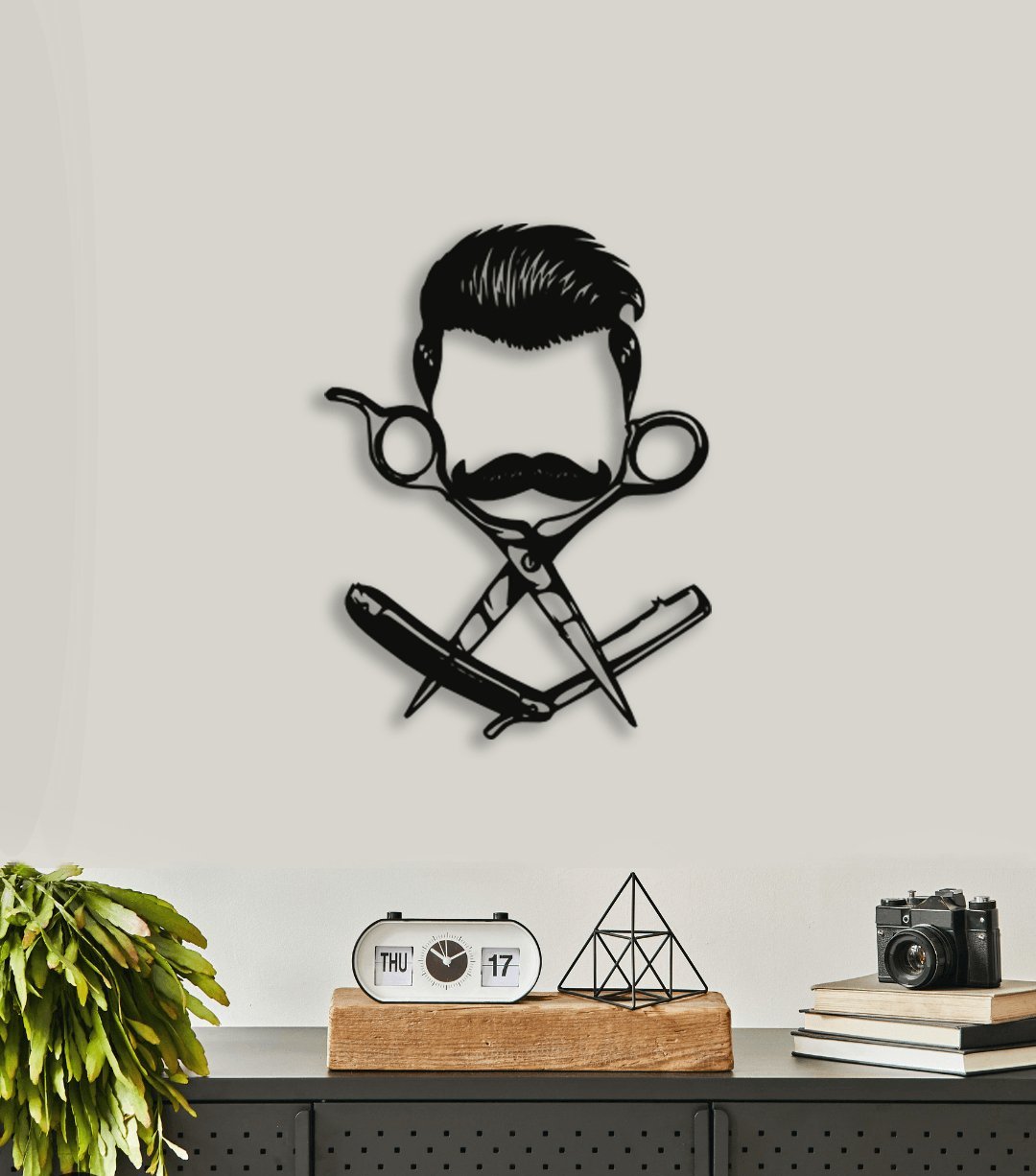 NR Dizayn | Barber Decorative Metal Wall Art - TryAladdin