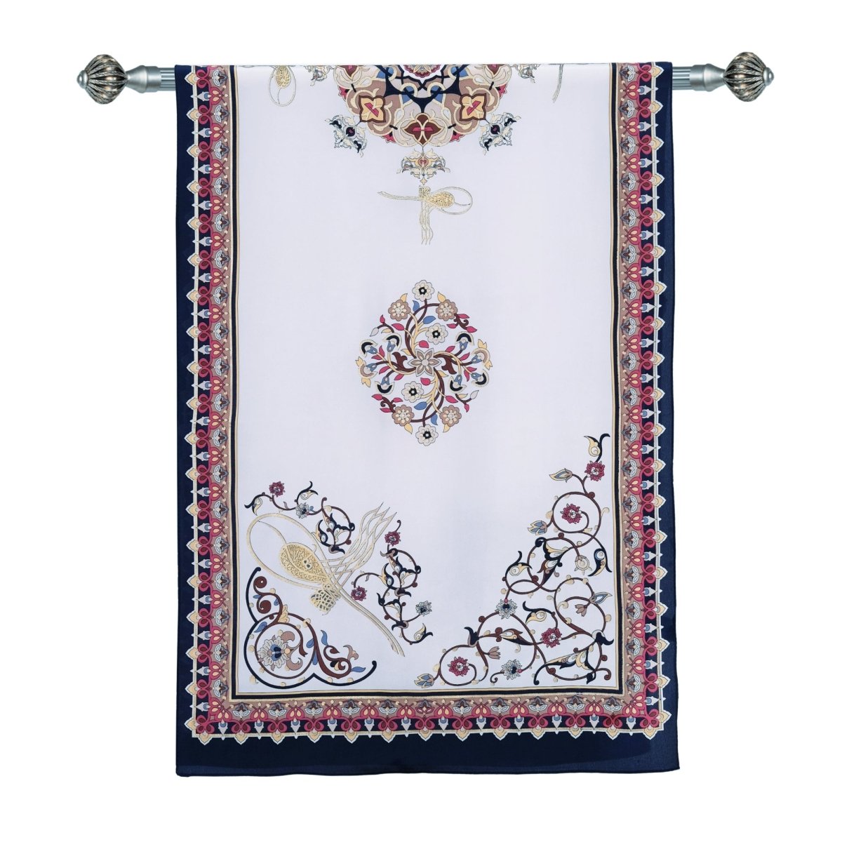 Tugra Breathable Lightweight Scarf in Blue Color - TryAladdin