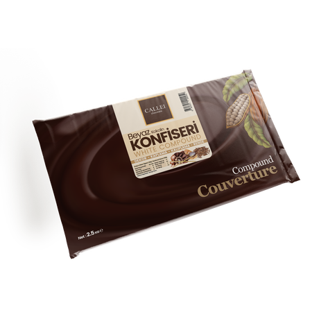 Calleï Professionele Witte Banketchocolade Compound - 2.5kg