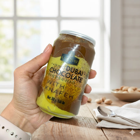Carsibasi Pâte à Tartiner Virale de Dubaï au Chocolat (Pistache & Knafeh) - Pot de 300g