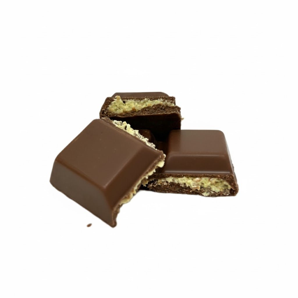BiDu Premium Dubai - Style Milk Chocolate with Pistachio & Shredded Wheat - 17g - TryAladdin
