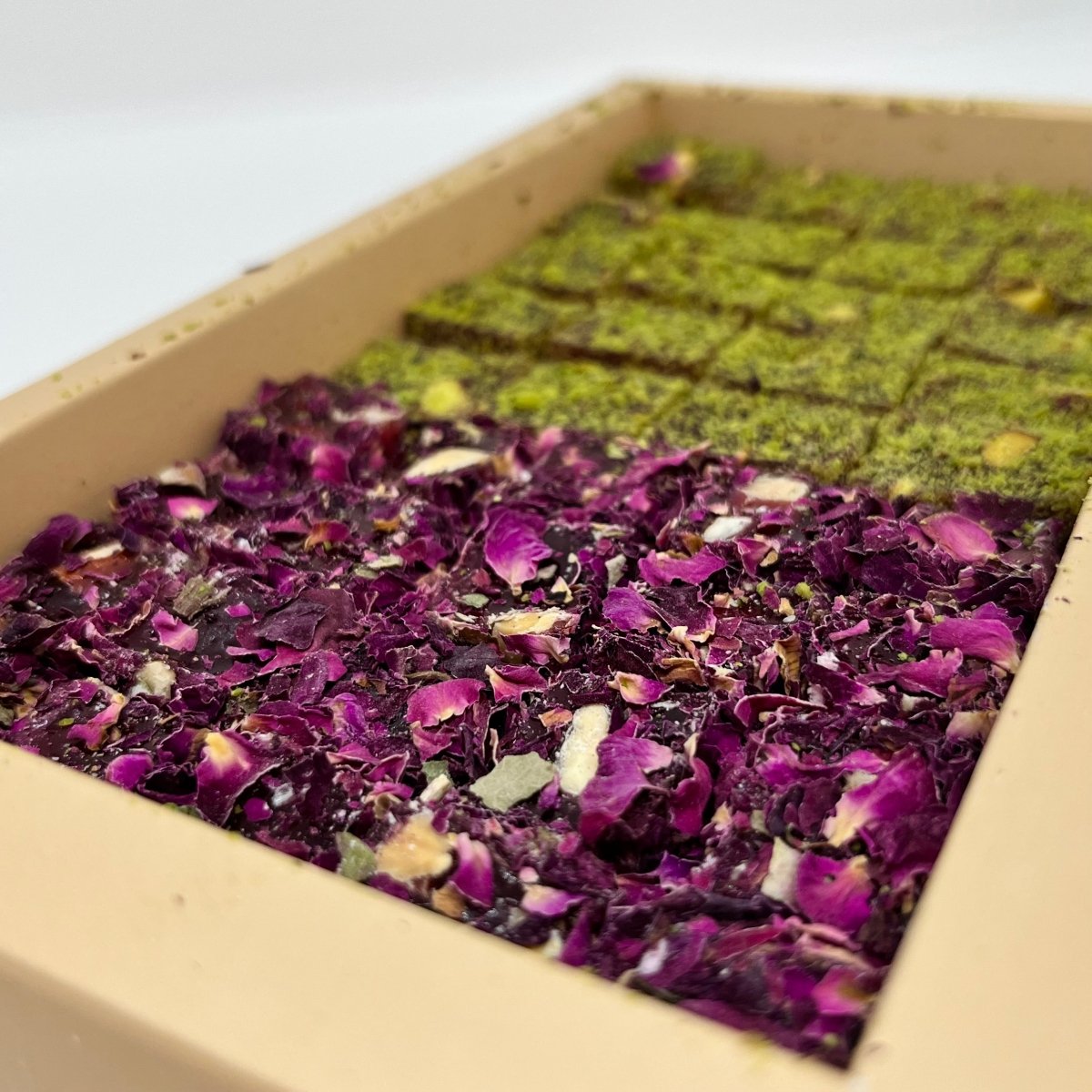 Carsibasi Premium Assorted Turkish Delight (Double Pistachio & Rose Petal) - 300g Box - TryAladdin