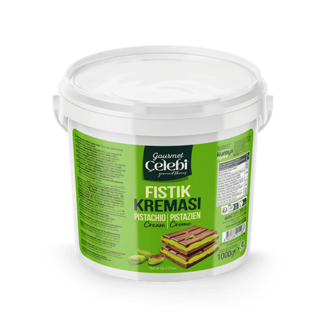 Celebiogullari Professional Antep Pistachio Cream (20% Pistachio) - 500g, 1kg & 5kg Buckets - TryAladdin