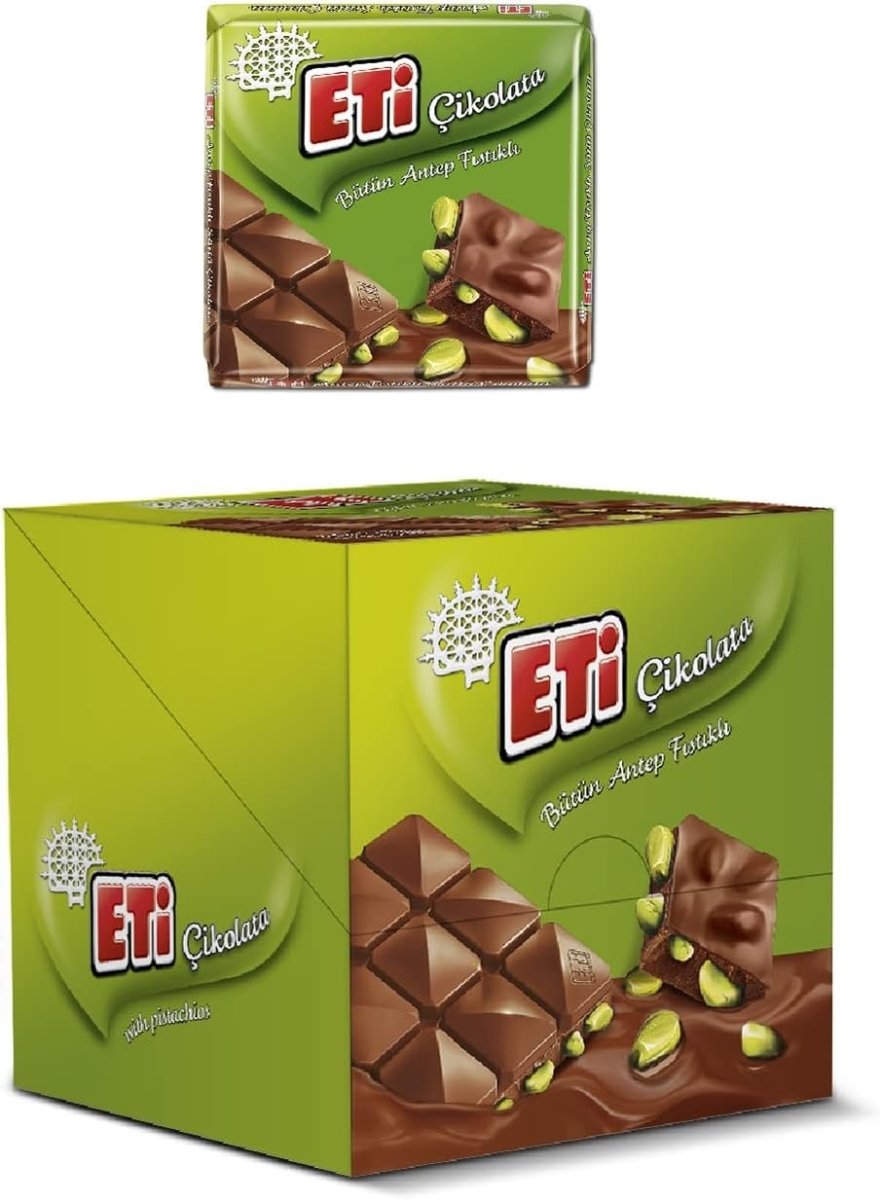 Eti Square Chocolate With Pistachio - 2pcs - TryAladdin