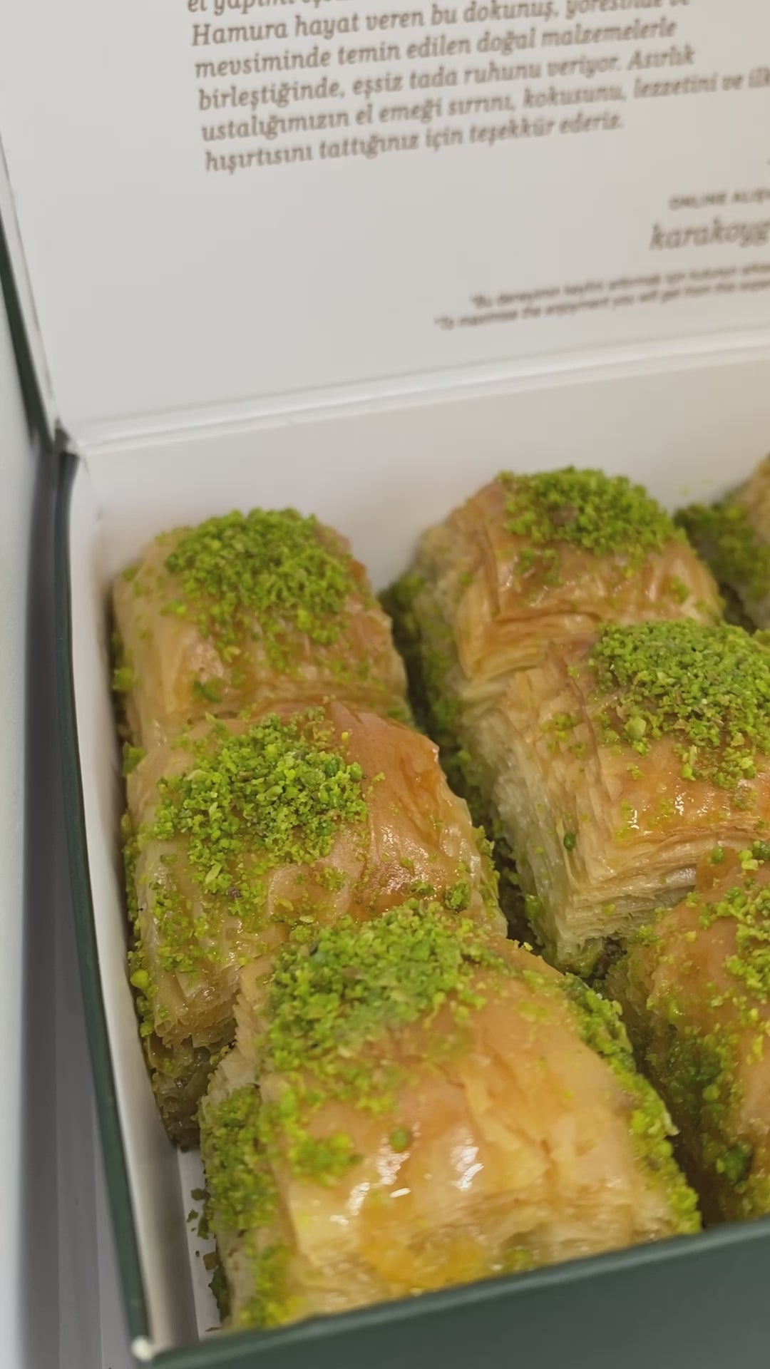 Karakoy Gulluoglu | Baklava turco duraturo con pistacchio