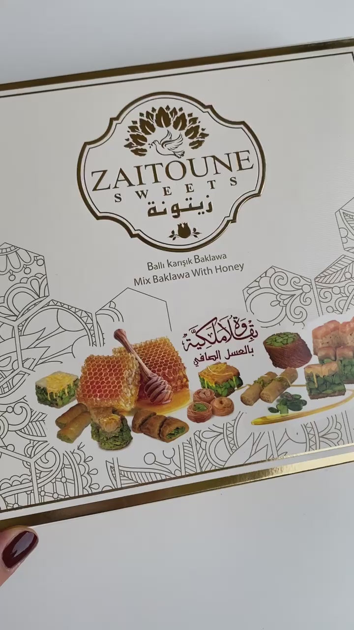 Zaitoune - Mix di Baklava Premium con Miele (1,1 lb) | 500 grammi)