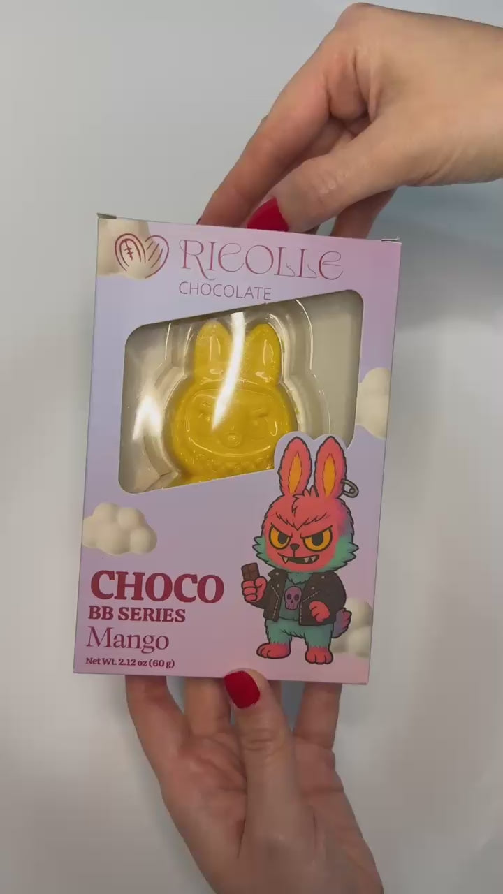Ricolle Babbulu (BB) Serie Mango Popping Candy Chocolade - 2.12oz (60g)