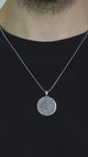 Taki | Collana Unisex Motivata Islamicamente in Argento Ayatal Kursi con Catena