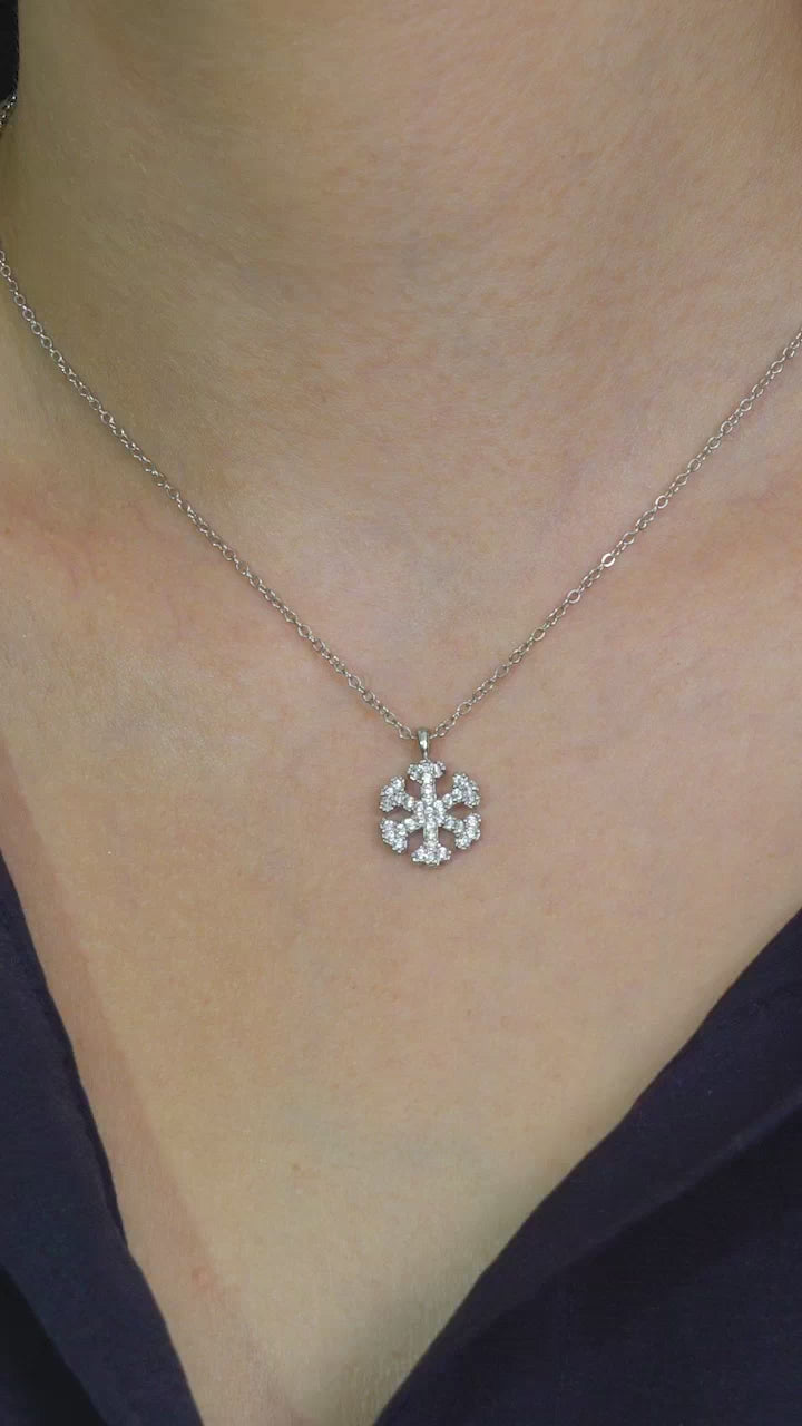 Taki | Collana da donna modello fiocco di neve in pietra zirconia