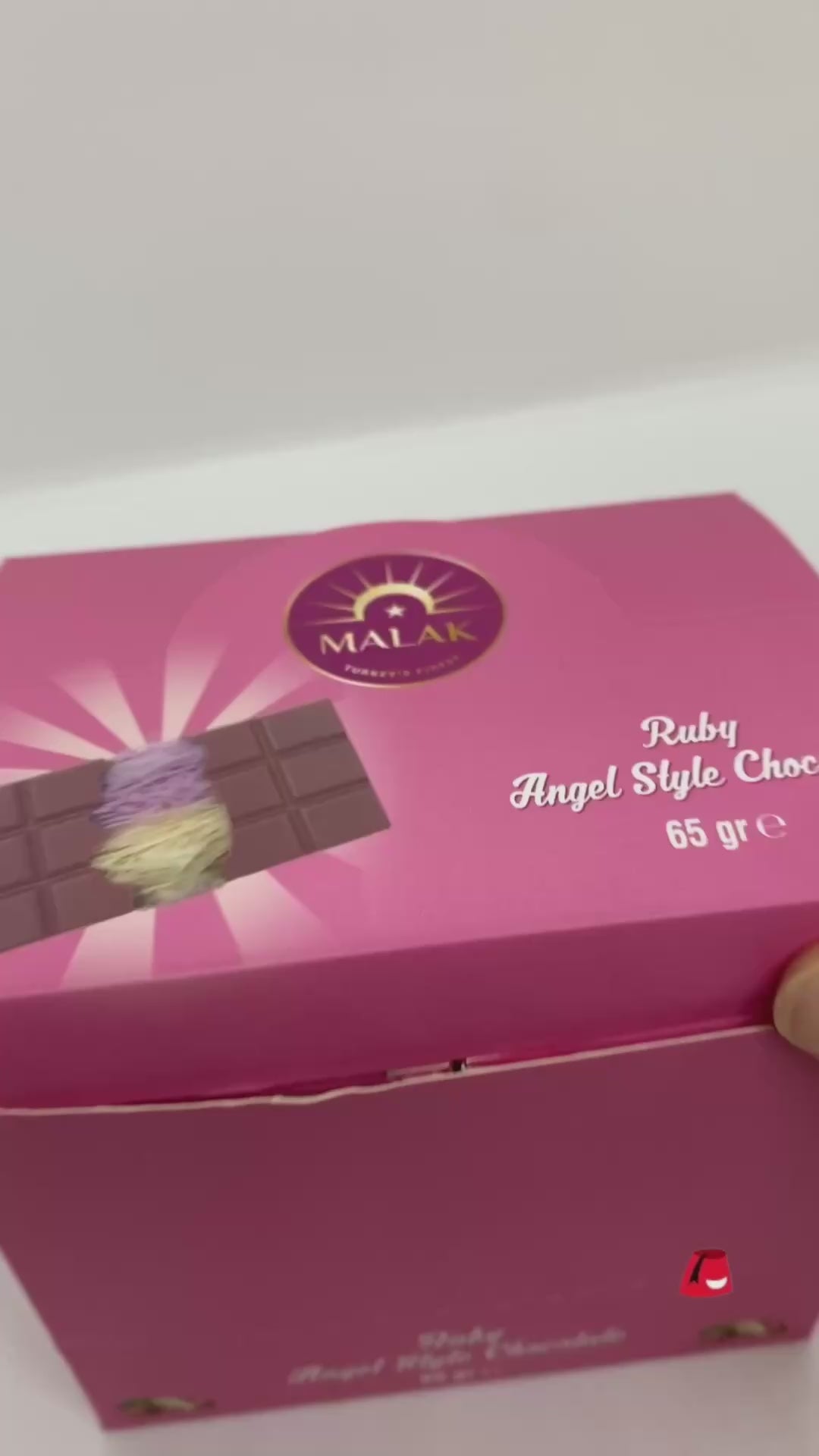 Malak Capelli d'Angelo Cioccolato Ruby con Pistacchio e Zucchero Filato - 65gr