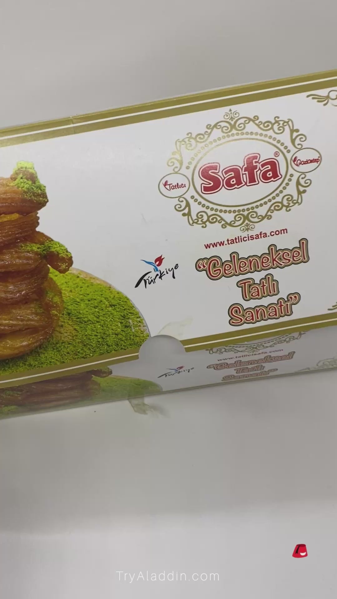 Aladdin | Dessert turco Erzurum Kadayif ripieno di noci